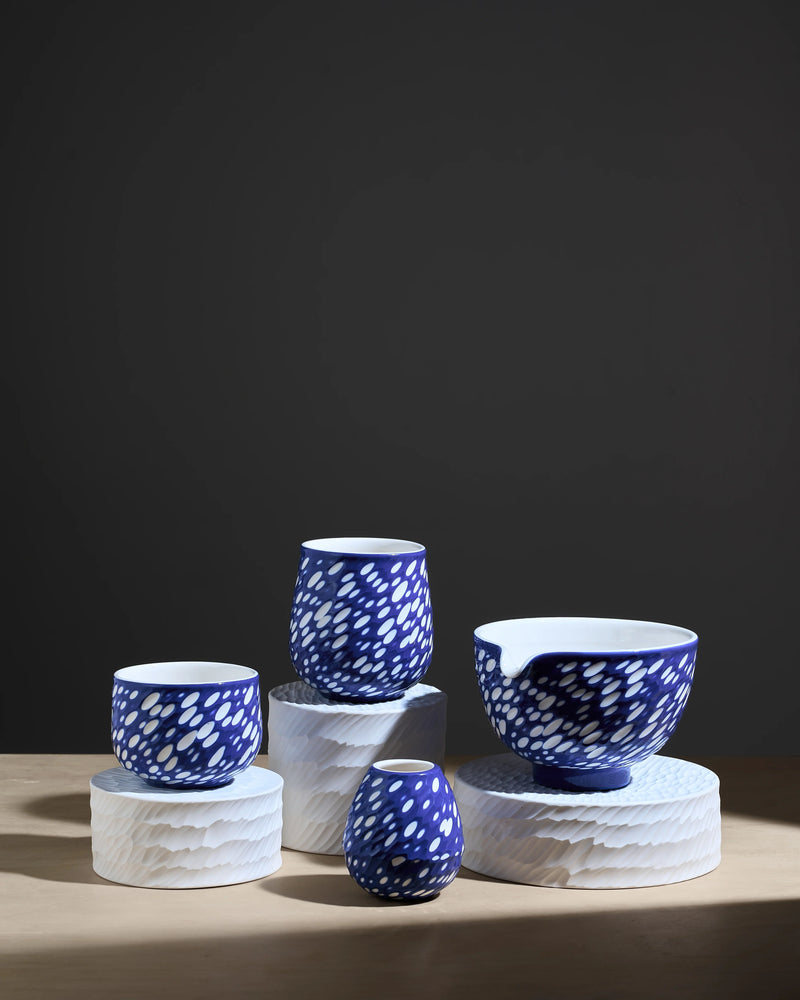 Blue Shade - White Dot