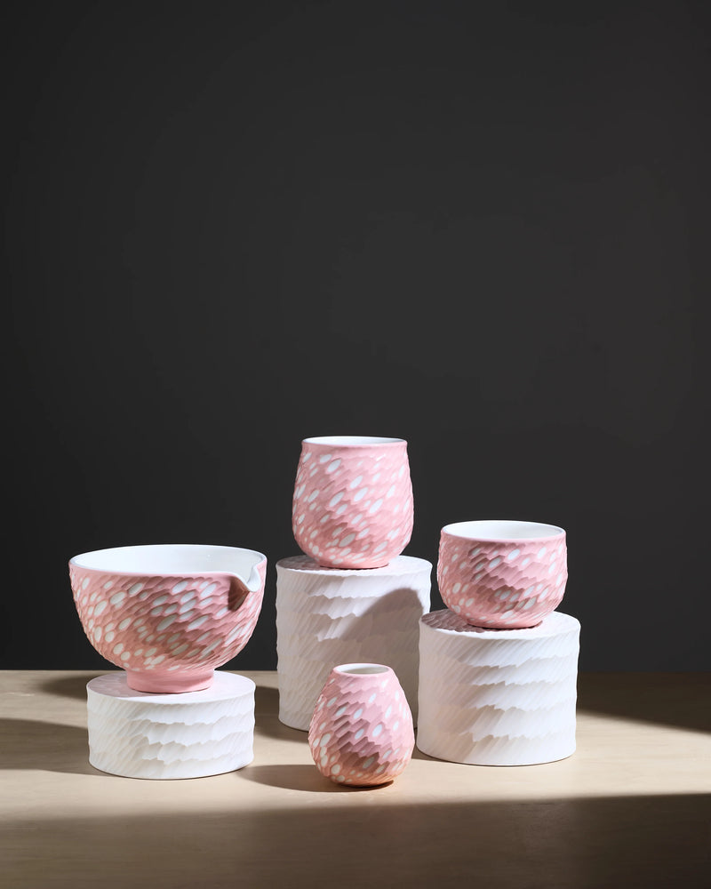 Pink Shade - White Dot