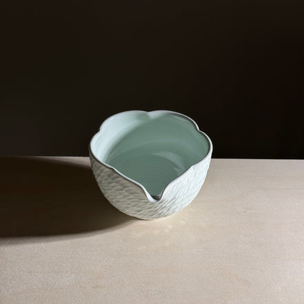 Bloom Matcha Bowl (400ml) - Celadon Bloom