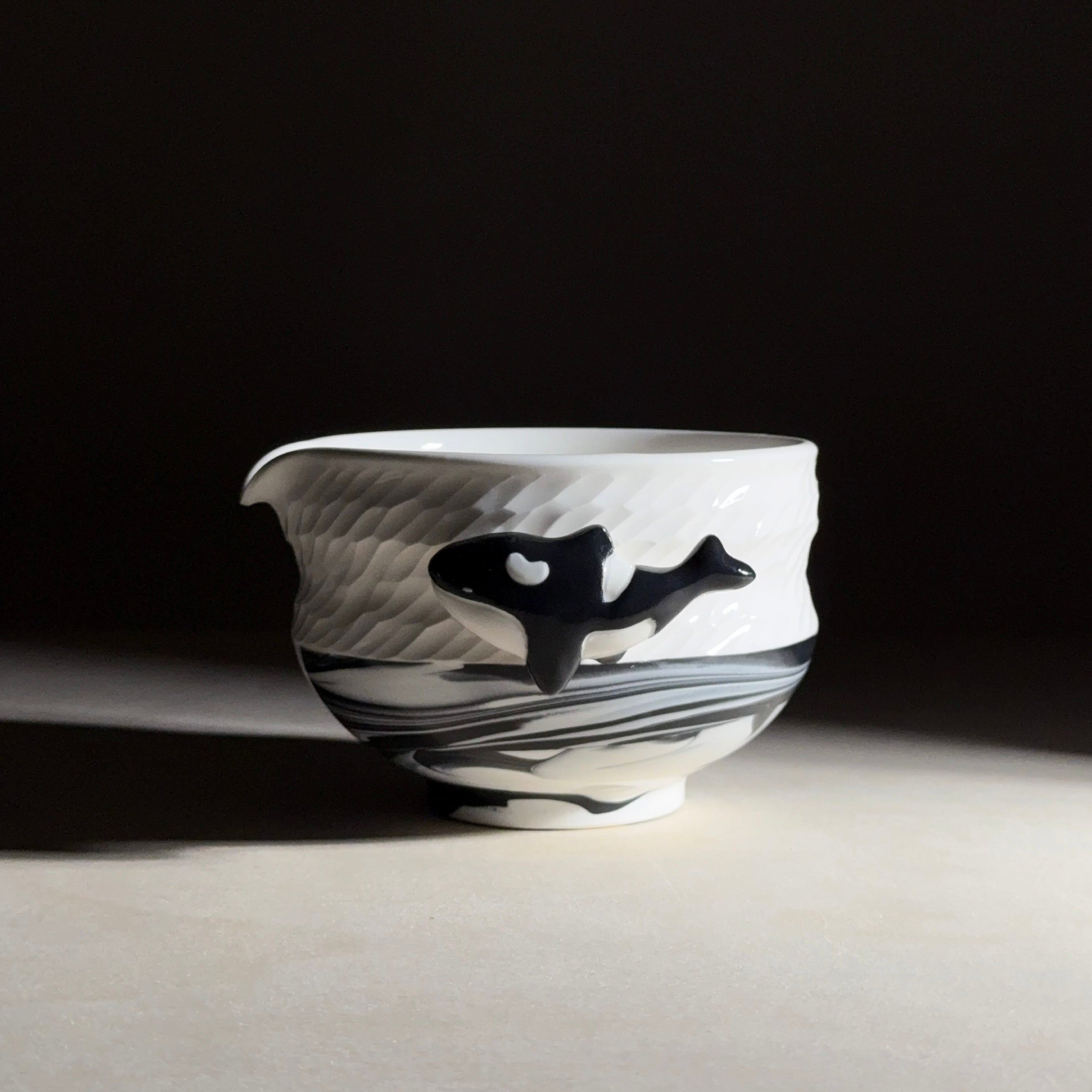 To the SEA Matcha Bowl (400ml) - Black Hybrid Orca