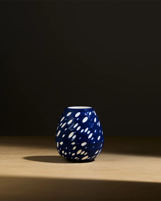 Blue Shade Chasen holder - Blue Shade - White Dot