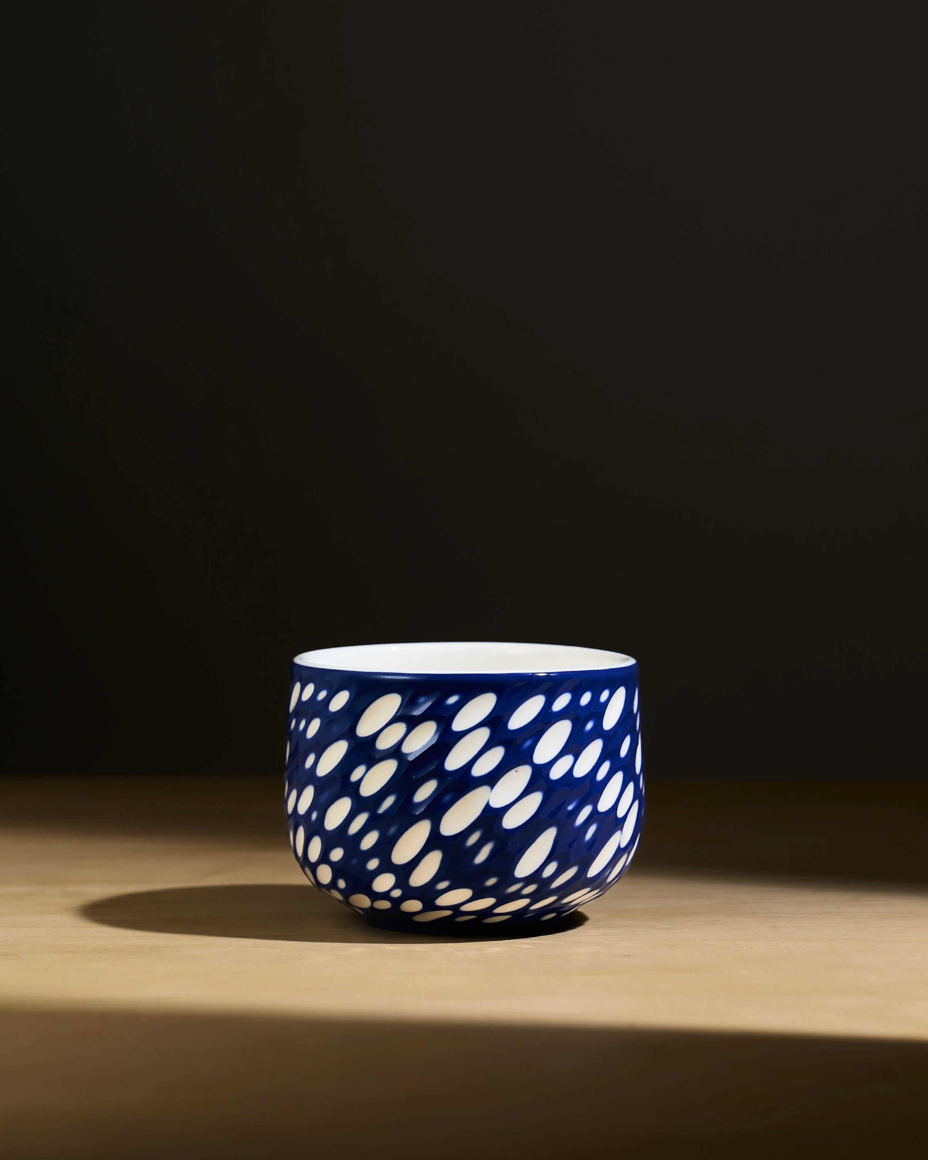 Blue Shade Cup (200 ml) - Blue Shade - White Dot
