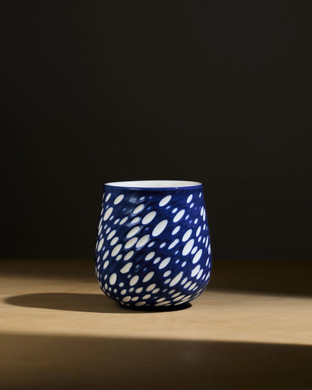 Blue Shade Cup (300 ml) - Blue Shade - White Dot
