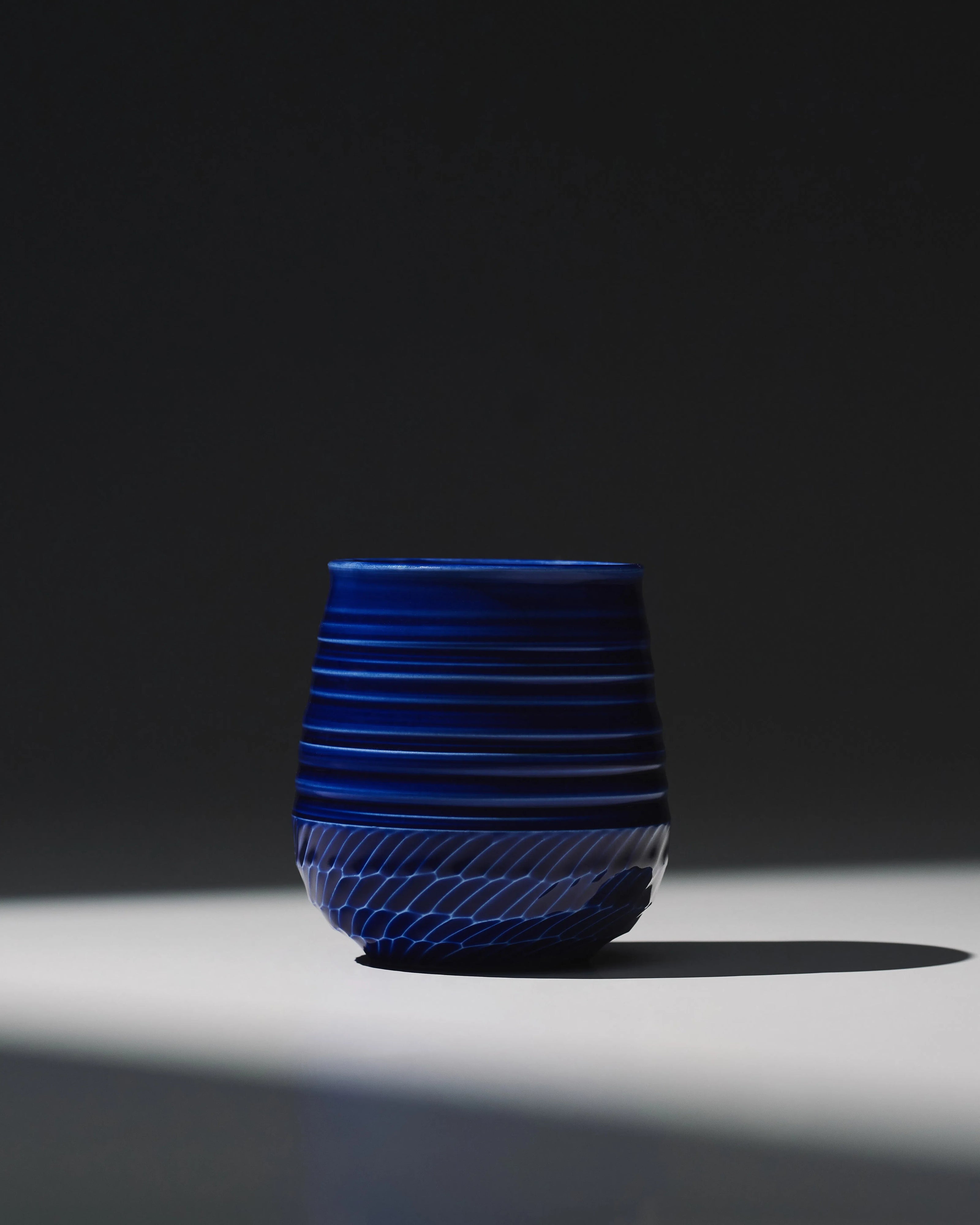 Half Glaze Shadow Cup (300 ml) - Deep Blue