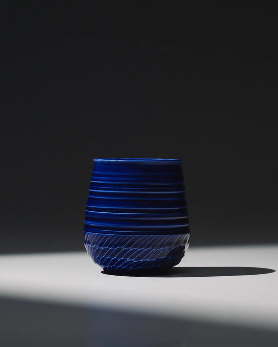 Half Glaze Shadow Cup (300 ml) - Deep Blue