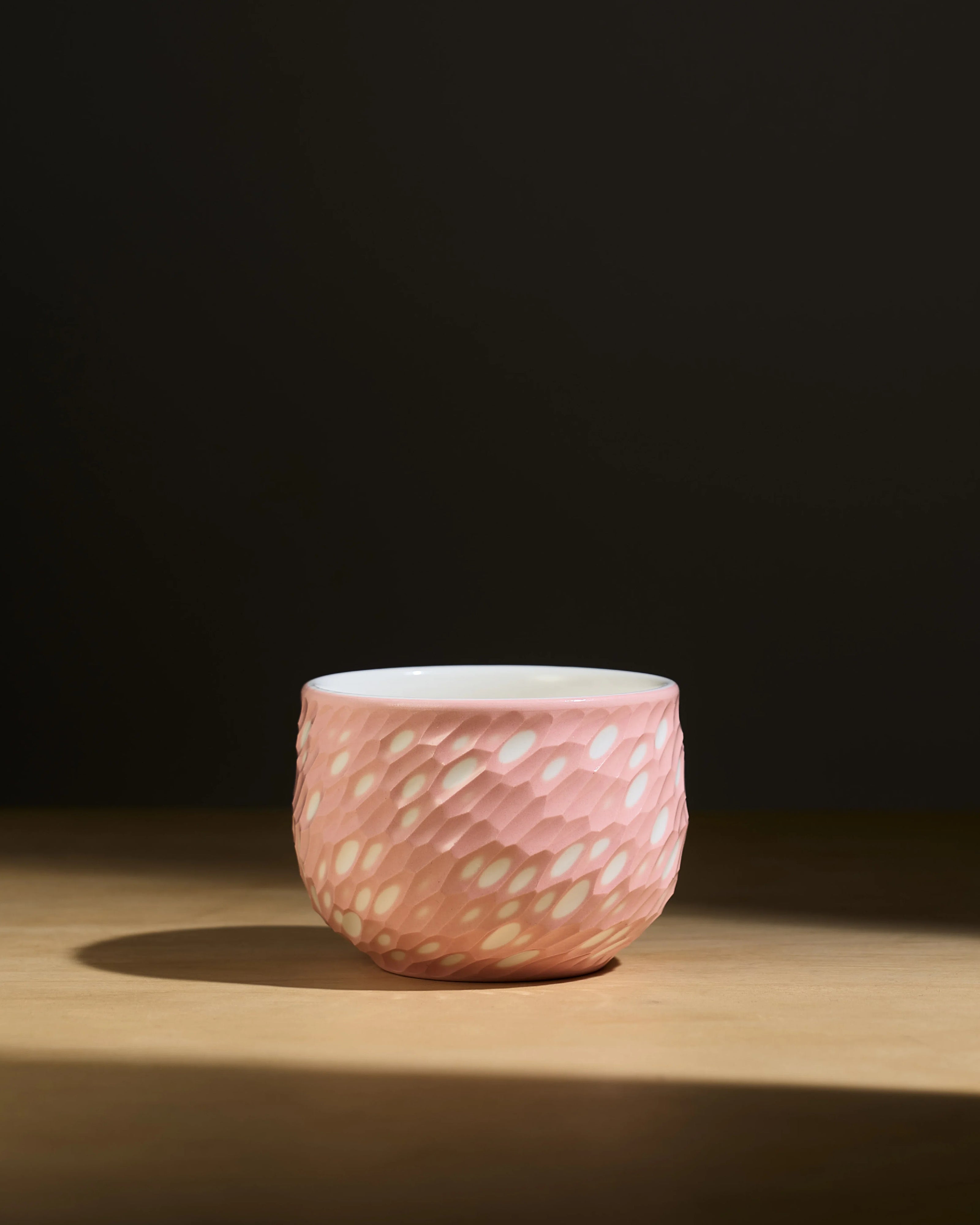 Pink Shade Cup (200 ml) - Pink Shade - White Dot