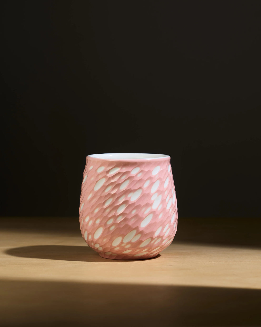 Pink Shade Cup (300 ml) - Pink Shade - White Dot