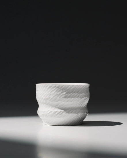 Shadow Double-wall Cup (175 ml) - White Shadow