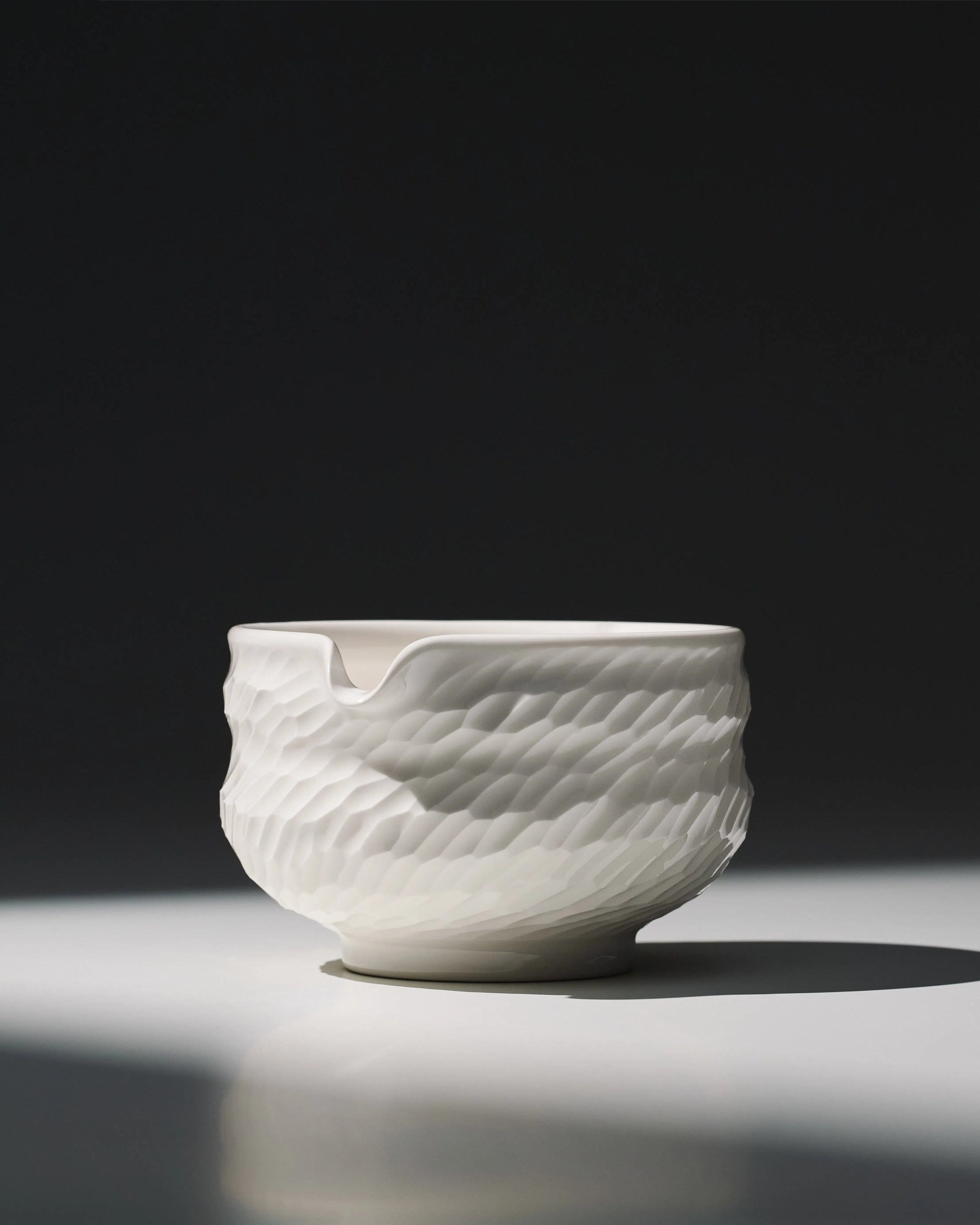Shadow Matcha Bowl (400ml) - White Shadow