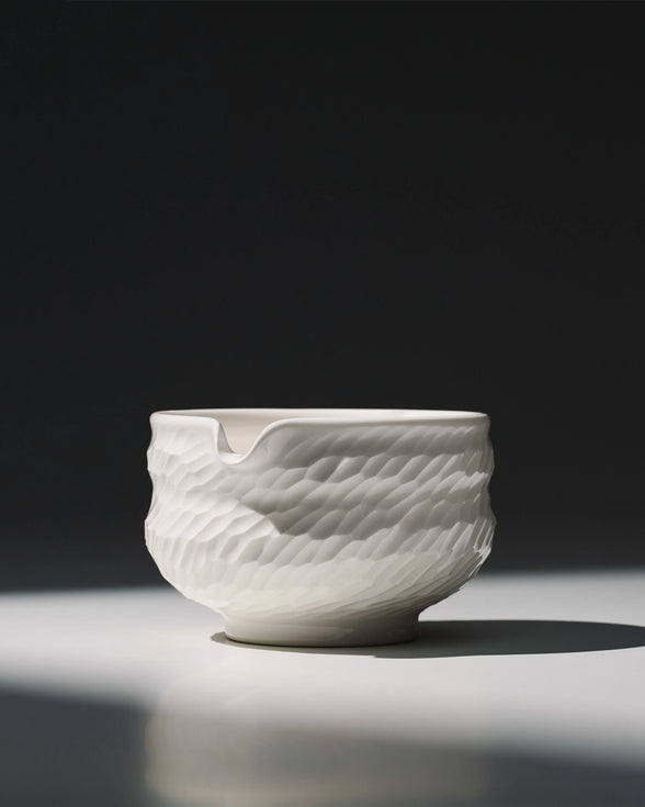Shadow Matcha Bowl (400ml) - White Shadow